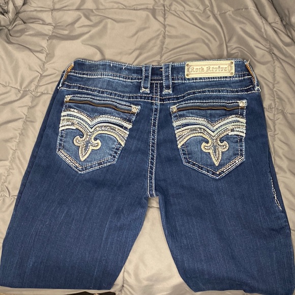 Rock revival jeans in womens. Size 31. You can find their size chart online. - Picture 1 of 6